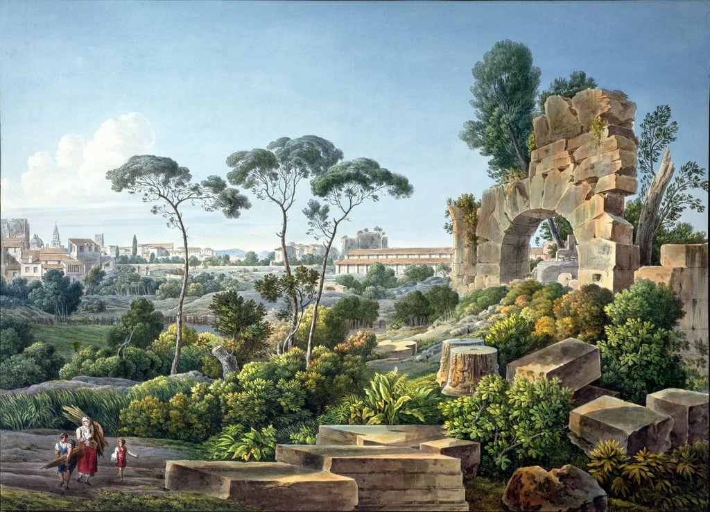 Veduta del colle Esquilino, Roma - Bibliotheque Mazarine, Paris